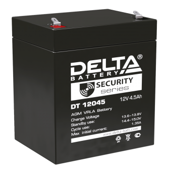 Delta DT 12045 (4.5 А\ч, 12В) свинцово- кислотный аккумулятор - фото 1 - id-p212707039