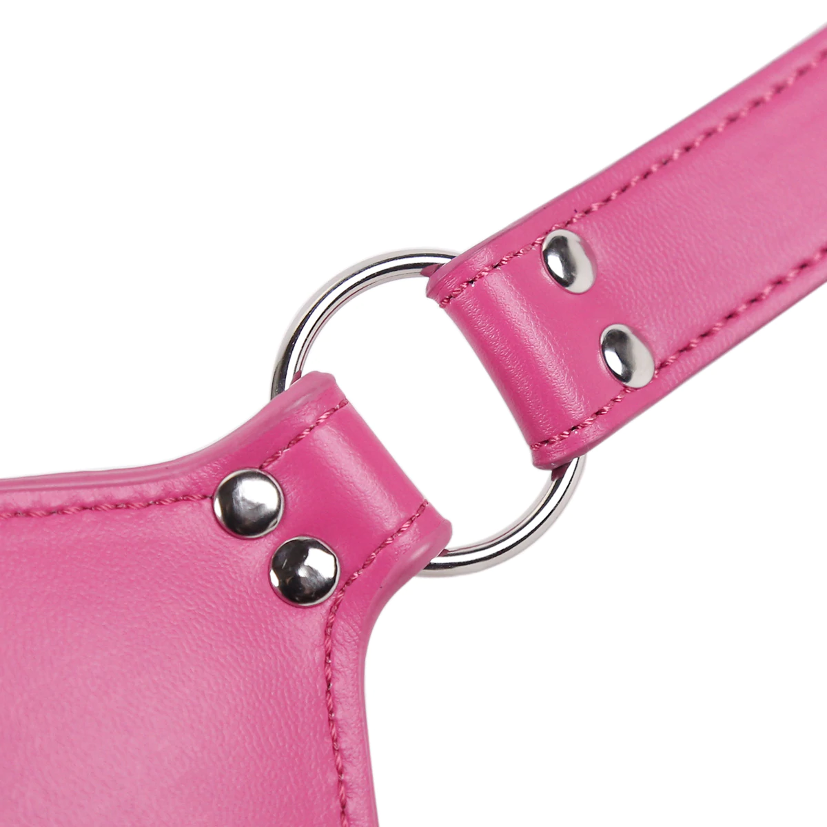 Силиконовый кляп-фаллос на розовом ремне в виде губ - фото 3 - id-p212701885