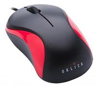 Oklick 115S for Notebooks Black/Red Optical 1000DPI USB [711637]