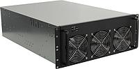 Exegate EX288960RUS Корпус для майнинга ExeGate Pro 8-650 без БП, 2*USB, 6*fan 120мм, места под: 8 видеокарт,