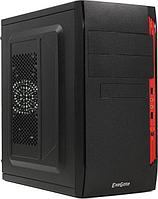 Exegate EX272735RUS Корпус MinitowerQA-410 Black, mATX, XP500, Black, 120mm 2*USB, Audio