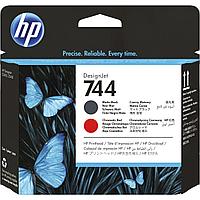 Печатающая головка HP. HP 744 Matte Black & Red Printhead