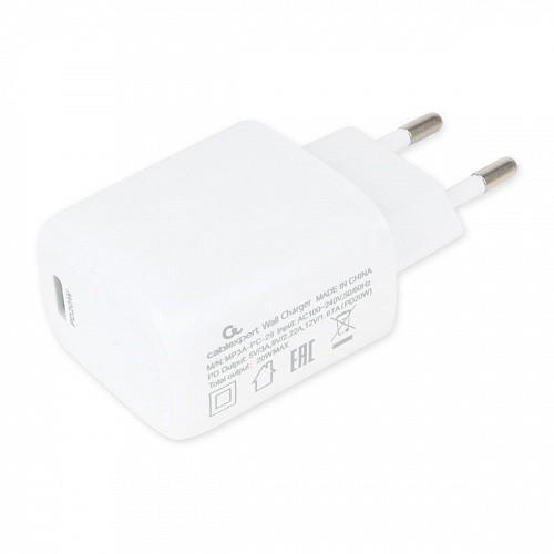 Зарядное устройство Cablexpert MP3A-PC-29 USB (Вх.AC100-240VВых. DC5V 20W USB-C) - фото 1 - id-p212717054