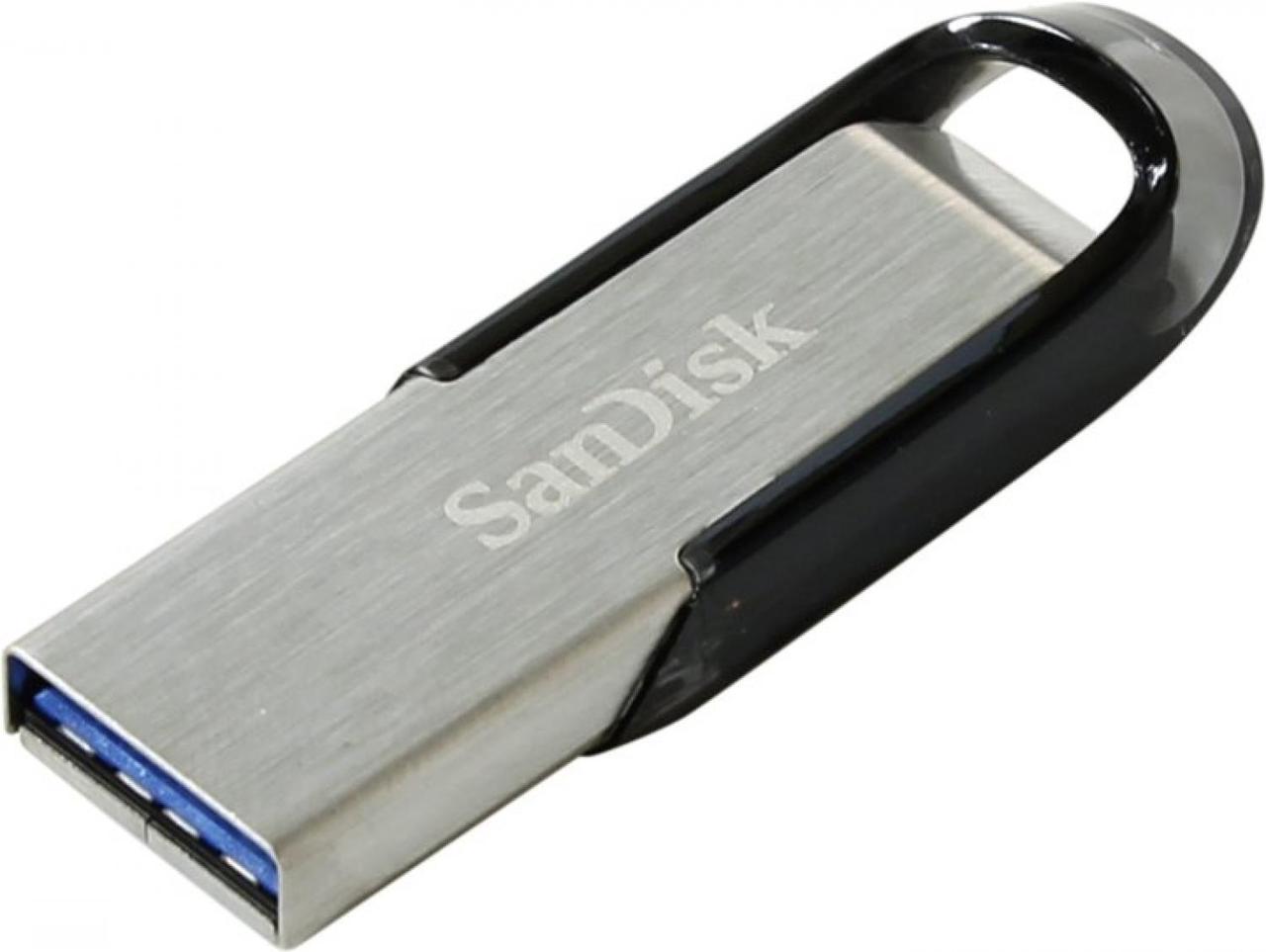 SanDisk USB Drive 128Gb Ultra Flair SDCZ73-128G-G46 {USB3.0, Black} - фото 1 - id-p212710904