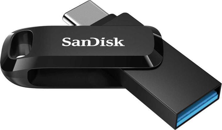 Флеш накопитель 128GB SanDisk Ultra Dual Drive Go, USB 3.1 - USB Type-C Black [SDDDC3-128G-G46] - фото 1 - id-p212710906