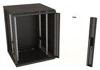 Шкаф телекоммуникационный настенный 19" 12U Hyperline TWB-FC-1266-GP-RAL9004