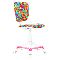 Кресло детское "Бюрократ CH-W204/F", пластик, разноцветный алфавит