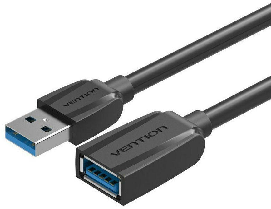Кабель-удлинитель Vention USB 3.0 AM/AF - 1м Black Edition - фото 1 - id-p212714707