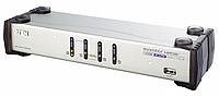 Переключатель консоли электронный, 4 порта USB, USB управление ATEN. 4 PORT DUAL-VIEW KVM SWITCH W/