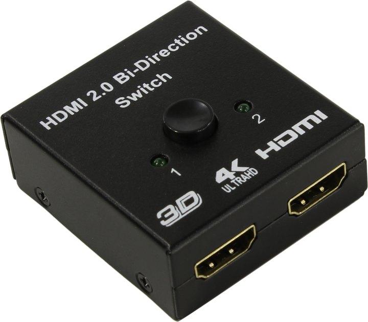 Разветвитель 2-port HDMI2.0 Bi-direction Switch (1in - 2out 2in - 1out) - фото 1 - id-p212700095