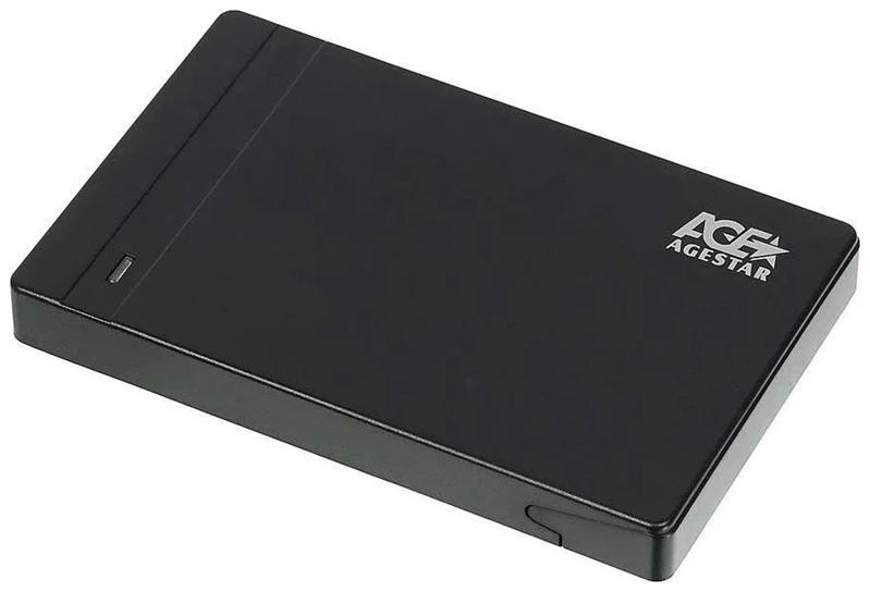 Внешний корпус External case for HDD 2,5'' AgeStar 3UB2P3 Black (EXT BOX для внешнего подключения 2.5" SATA - фото 1 - id-p212722799