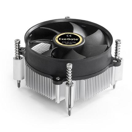 Кулер ExeGate ETA-20.V1700 (Al, LGA1700/1150/1151/1155/1156/1200/1366, TDP 90W, Fan 95mm, 2400RPM, Hydro, фото 2