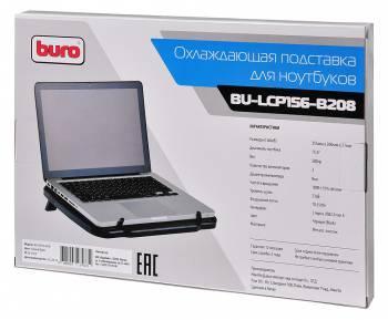 Подставка Buro BU-LCP156-B208 15.6"355x260x21мм 2xUSB 2x 80ммFAN 560г металлическа