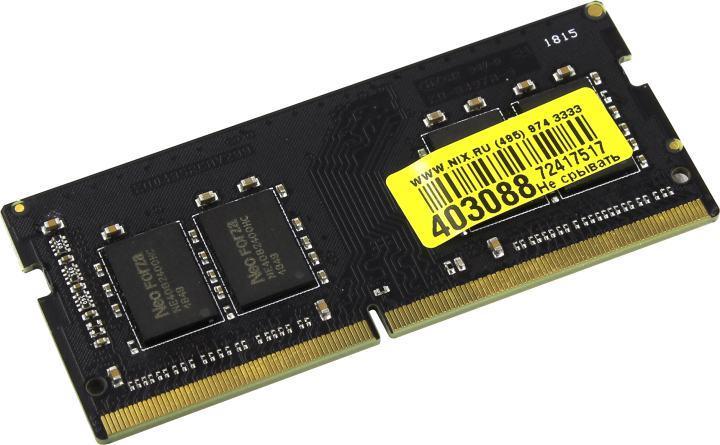Модуль памяти Neo Forza NMSO440D82-2400EA10 DDR4 SODIMM 4Gb PC4-19200 CL17 (for NoteBook) - фото 1 - id-p212701467