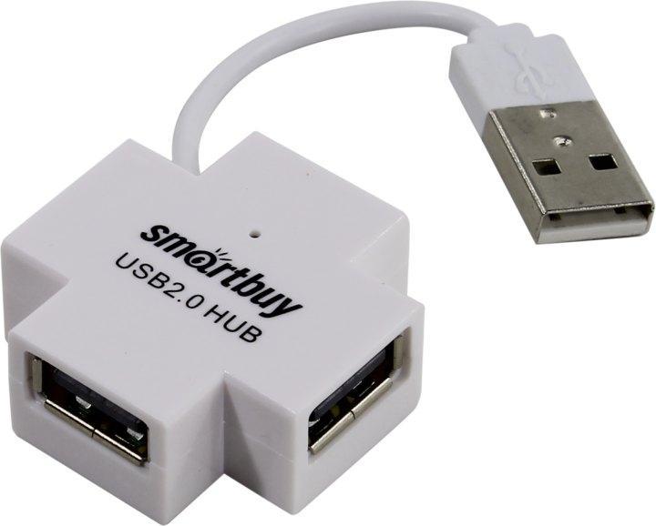 Разветвитель Smartbuy SBHA-6900-W 4-port USB2.0 Hub - фото 1 - id-p212729575