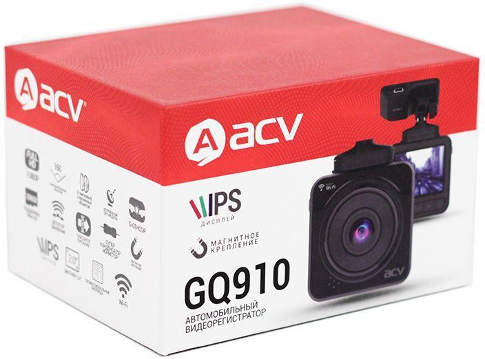 Видеорегистратор ACV GQ910 черный 12Mpix 1080x1920 1080p 160гр. GPS NT96672