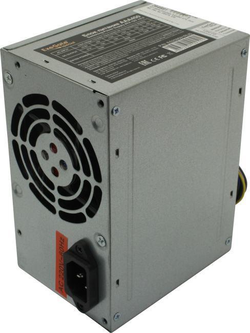 Блок питания 450W ExeGate AAA450 (ATX, SC, 8cm fan, 24pin, 4pin, 2xSATA, IDE, кабель 220V с защитой от - фото 1 - id-p212713758