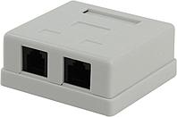 5bites LY-SB09 Розетка внешняя двойная RJ-45+RJ-11 кат.5e