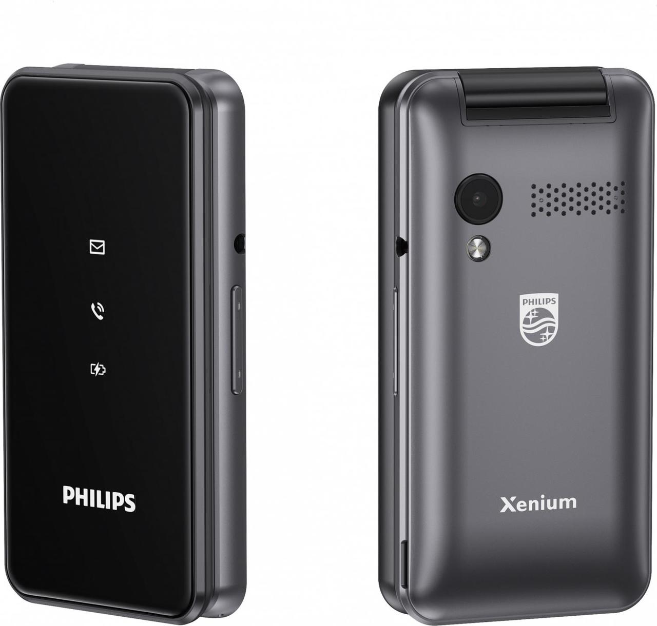 Мобильный телефон Philips E2601 Xenium темно-серый раскладной 2Sim 2.4" 240x320 Nucleus 0.3Mpix GSM900/1800 FM - фото 1 - id-p212725033