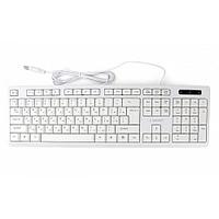 Клавиатура USB KB-8355U Gembird USB, белый, классика, кабель 1,85м