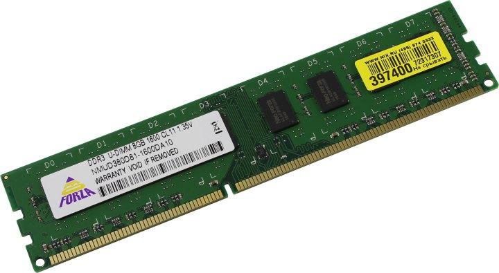 Модуль памяти Neo Forza NMUD380D81-1600DA10 DDR3 DIMM 8Gb PC3-12800 CL11 - фото 1 - id-p212701489