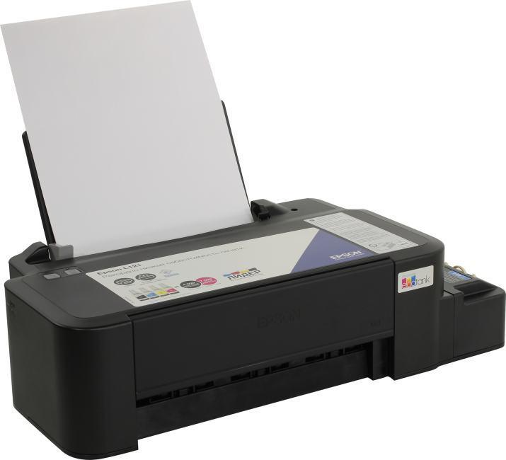 Принтер Epson EcoTank L121 (A4 струйный 9 стр/мин 720 dpi 4 краски USB2.0) - фото 1 - id-p212712434