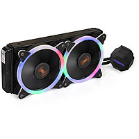 Комплект водяного охлаждения ExeGate BlackWater-240V2.PWM.RGB (RGB подсветка, TDP 220W, Fan 120mm, PWM,