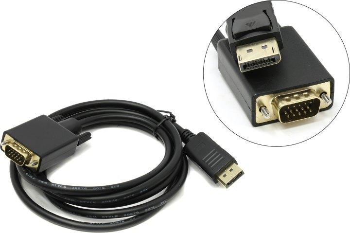 VCOM CG607-1.8м Кабель-адаптер DisplayPort-- VGA (15M) 1.8м - фото 1 - id-p212731890