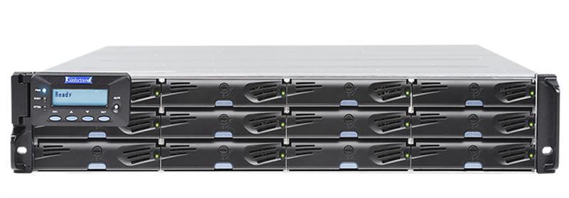 Система хранения данных EonStor DS 3000U 2U/12bay,single controller subsystem 1x12Gb/s SAS EXP. ports,4x1G