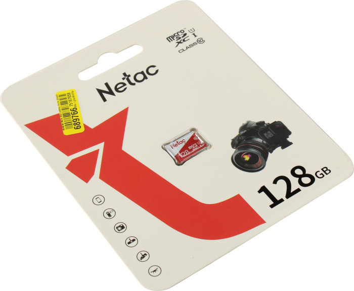 Карта памяти Netac NT02P500ECO-128G-S microSDXC Memory Card 128Gb UHS-I U1 Class10 - фото 1 - id-p212734579