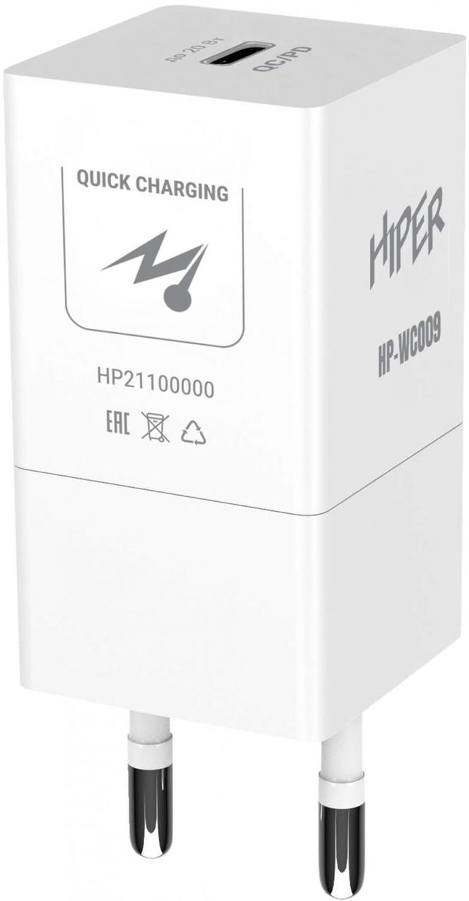Сетевое зар./устр. Hiper HP-WC009 PD+QC белый - фото 1 - id-p212718558