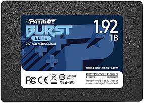Твердотельный накопитель PATRIOT SSD BURST ELITE 1920Gb SATA-III 2,5”/7мм PBE192TS25SSDR