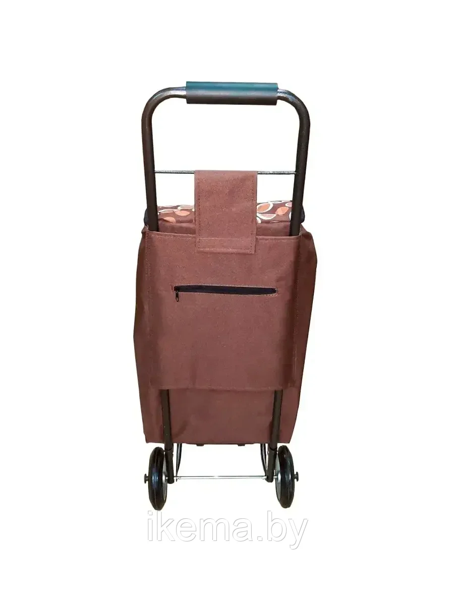 Хозяйственная сумка-тележка с металлическими колесами 92*30*20 см., цвет №3 коричневый (1500) - фото 3 - id-p115970331