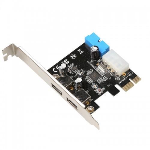 KS-is KS-576 Контроллер PCIe USB 3.0 x 2 + 1 - фото 1 - id-p212732968