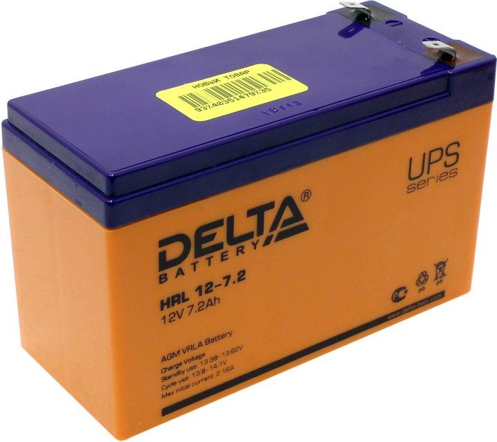 Аккумулятор Delta HRL 12-7.2(X) (12V 7.2Ah) для UPS - фото 1 - id-p212729737