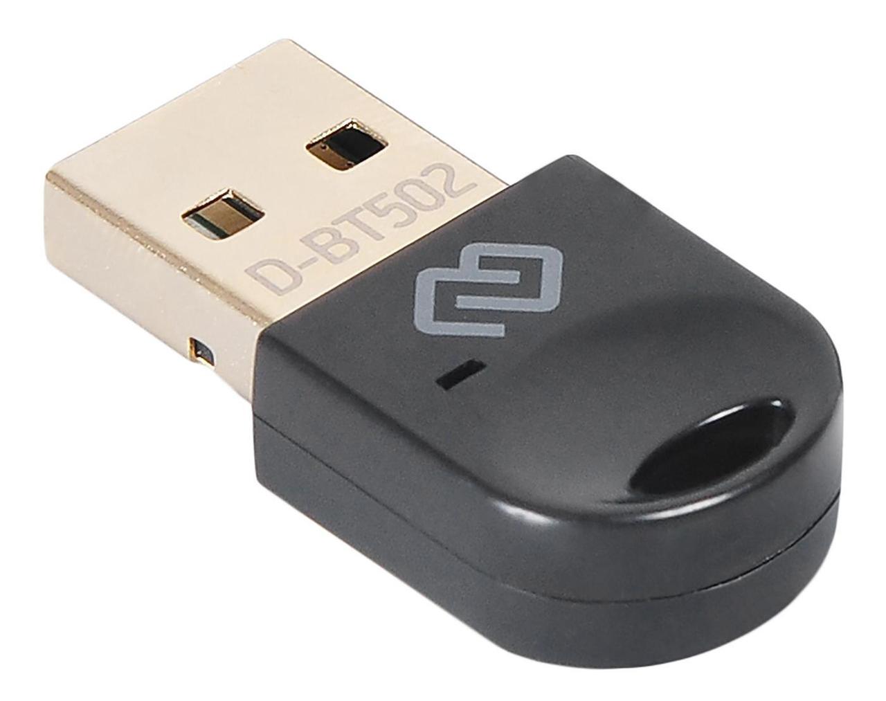 Адаптер USB Digma D-BT502 Bluetooth 5.0+EDR class 1.5 20м черный - фото 1 - id-p212717455