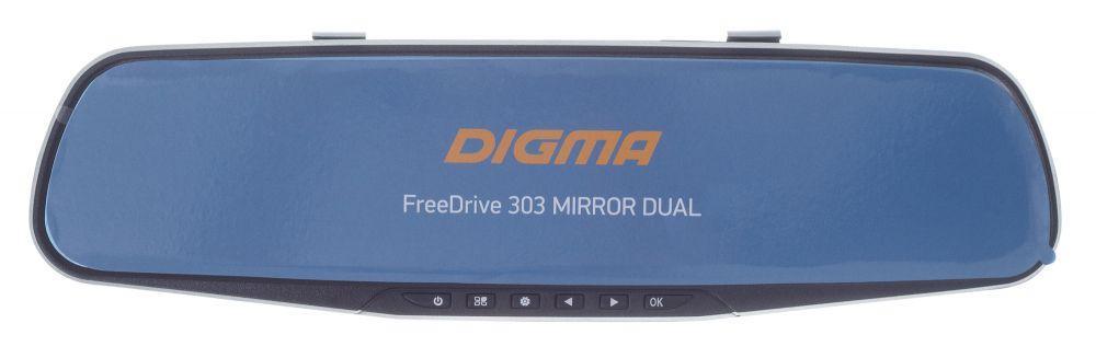 Видеорегистратор Digma FreeDrive 303 MIRROR DUAL черный 1.3Mpix 1080x1920 1080p ,120°/90° - фото 1 - id-p212718627