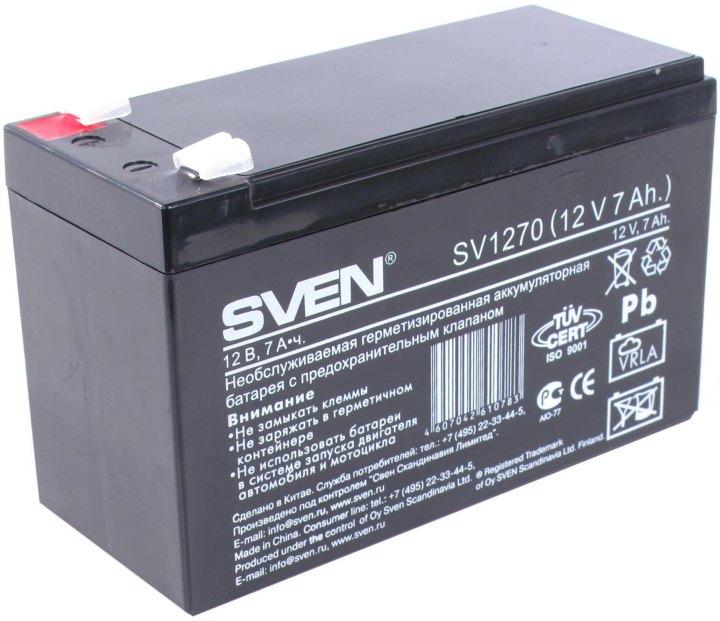Аккумулятор SVEN SV7-12/SV1270 (12V7Ah) - фото 1 - id-p212729772