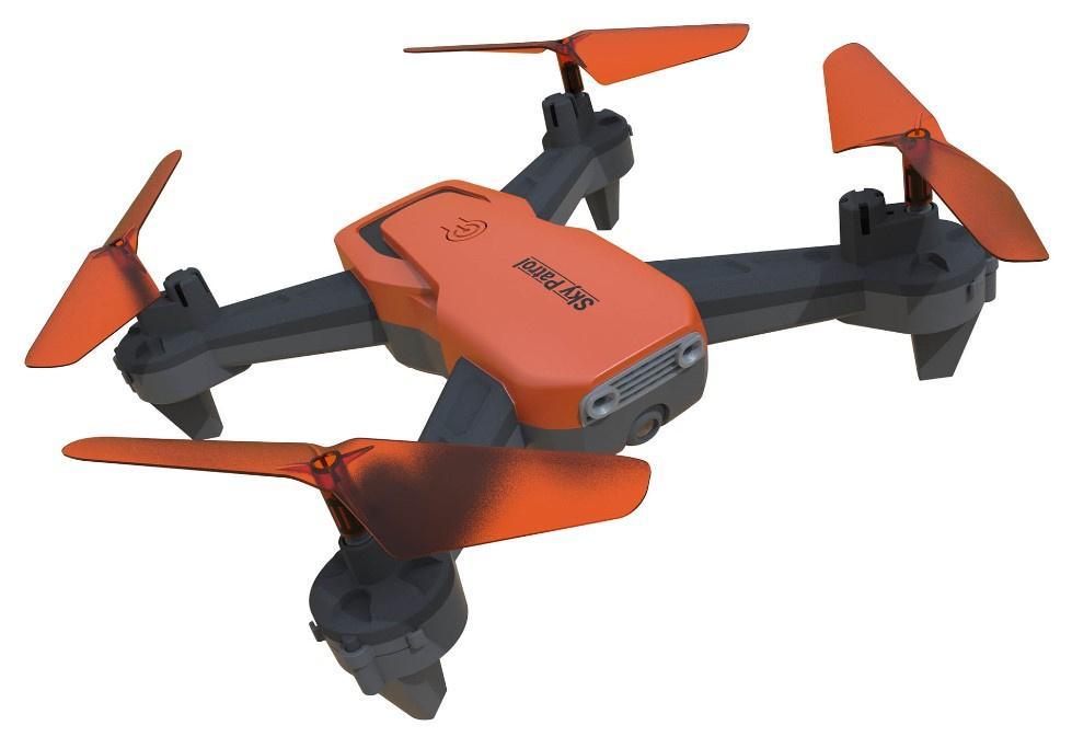 Квадрокоптер Hiper HQC-0030 SKY PATROL FPV 0.3Mpix VGA WiFi ПДУ черный/оранжевый - фото 1 - id-p212702743