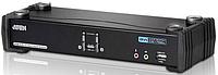 Переключатель, электрон., KVM+Audio+USB 2.0, 1 user USB+DVI 2 cpu USB+DVI, со шнурами USB 4х1.8м., 2560x1600