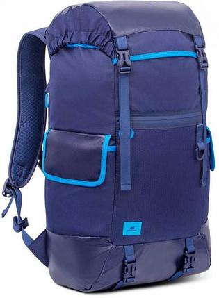 Рюкзак для ноутбука 17.3" Riva 5361 синий полиуретан, фото 2