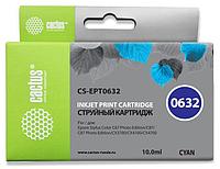 Картридж Cactus CS-EPT0632 для Epson Stylus C67 Series/ C87 Series/ CX3700/ CX4100/ CX 4700, голубой