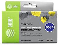 Картридж Cactus CS-EPT0634 для Epson Stylus C67 Series/ C87 Series/ CX3700/ CX4100/ CX 4700, желтый CS-EPT0634