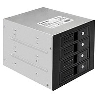 Корзина для HDD ExeGate HS435-02 (универсальная, на 4*3,5"/2.5" SATA HDD, занимает 3*5,25" отсека, RTL)