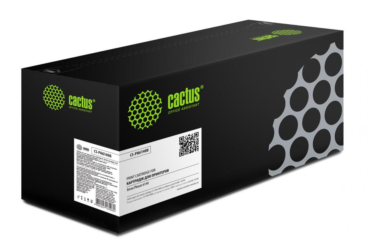Картридж Cactus CS-PH6140B Black 2.6K (аналог 106R01484) для Xerox Phaser 6140 CS-PH6140B - фото 1 - id-p212724212