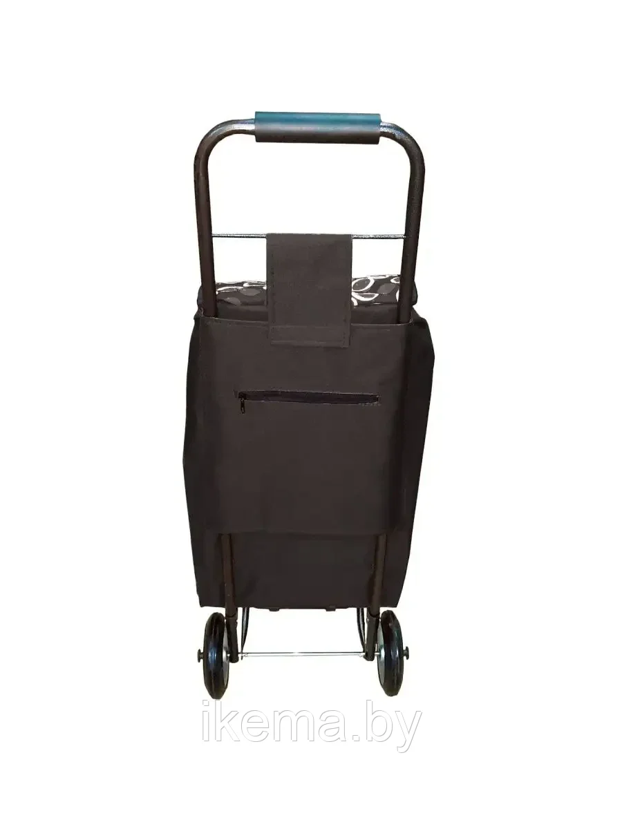 Хозяйственная сумка-тележка 92*30*20 см. (метал. колеса) цвет №2 черный (1500) - фото 2 - id-p132022370