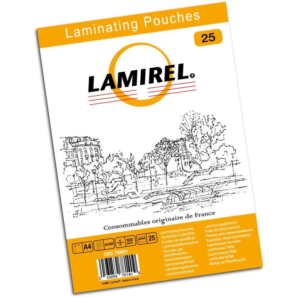 Lamirel 78801 Пакеты для ламинирования (A4 Gloss 100мкм уп.25шт) (LA-78801) - фото 1 - id-p212715142