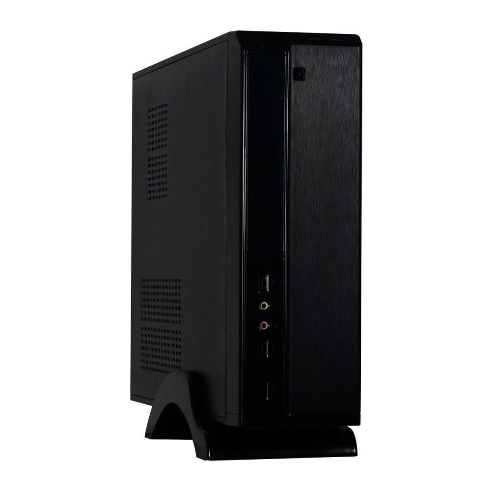 Корпус Desktop ExeGate MI-207-M450 (mini-ITX/mATX, БП M450 с вент. 8см, 2*USB, аудио, черный) EX268691RUS - фото 1 - id-p212715166
