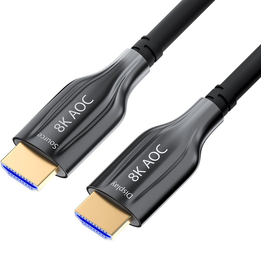 GCR Кабель 100.0m оптический HDMI 2.1 8K 60Hz, 4K 120Hz, 4:4:4, высокоскоростной 48.0 Гбит/с, 3D Greenconnect - фото 1 - id-p212729895