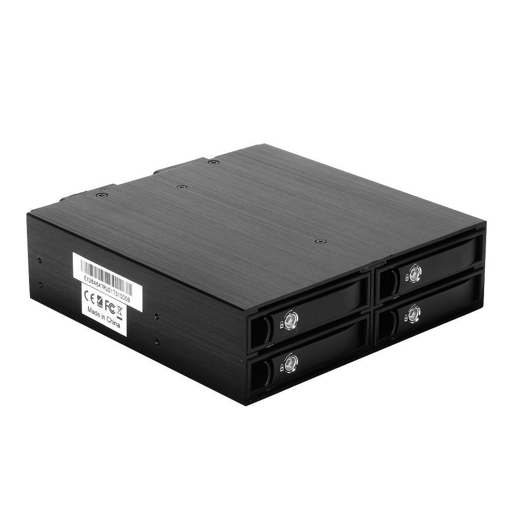 Корзина для HDD ExeGate HS425-01 (универсальная, на 4*2,5" SATA/SAS HDD, занимает 1*5,25" отсек) EX264647RUS - фото 1 - id-p212711567